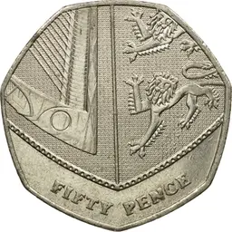 Fifty Pence 2013 Image NumisCorner.com