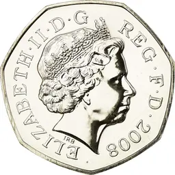 Fifty Pence 2008 Image NumisCorner.com