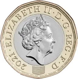 One Pound 2021 Image The Royal Mint