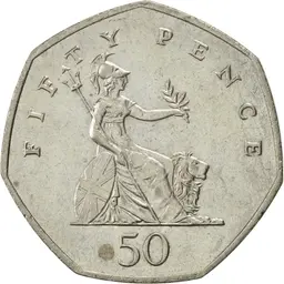 Fifty Pence 2001 Image NumisCorner.com